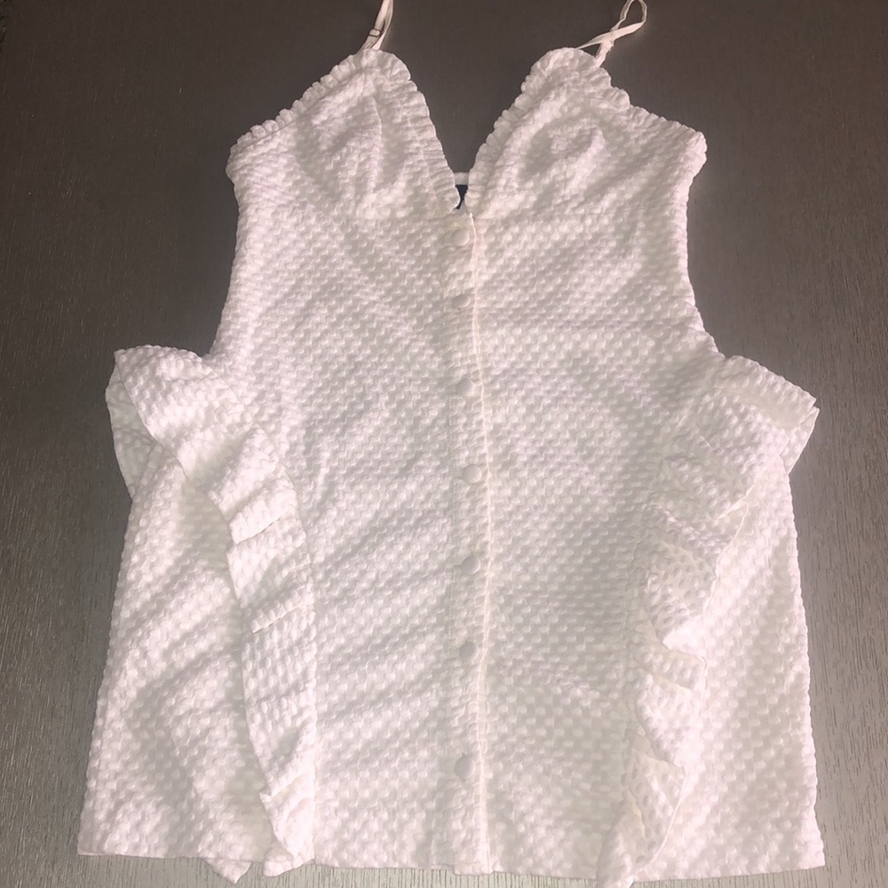 NBD White Textured Mini Dress Size M - Picture 4 of 14